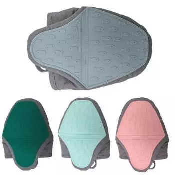 1 шт. Хлопковая силиконовая перчатка для духовки, кухонные принадлежности для выпечки, специальные перчатки для микроволновой печи, теплоизоляция духовки, коврик против ожогов