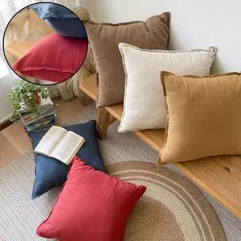 1 шт. Хлопковый льняной чехол для диванной подушки, украшение для дивана, кровати, кресла, украшение для дома, однотонный чехол для подушки 45x45cm