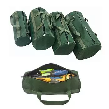 1 шт. Холщовые сумки для хранения, более толстые, прочные, органайзер для хранения, портативная сумка для инструментов, большая вместимость, кейс для инструментов, многофункциональный 24x11