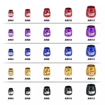 1 шт. хомут для шланга AN4 AN6 AN8 AN10 AN12 зажим для топливной трубы масляная трубка фитинги для шлангов финишер хомуты шестигранные финишеры синий