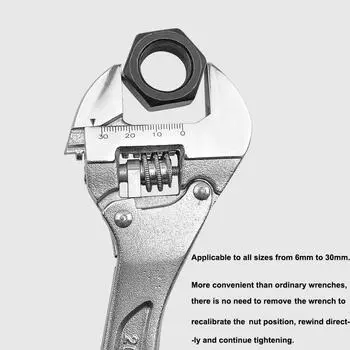 1 шт. храповой разводной ключ 8 дюймов 10 дюймов гаечный ключ с защелкой гаечный ключ большой открывающийся ключ бытовой ремонт многофункциональные инструменты