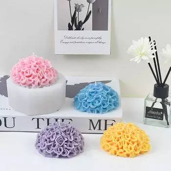 1 шт. Хризантема силиконовая форма DIY инструменты для изготовления свечей смола воск глина ремесло мыловарение форма белый