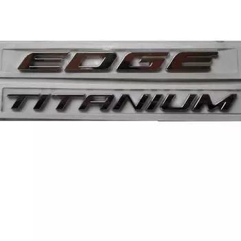 1 шт. хром ABS багажник автомобиля задняя эмблема наклейка значок наклейка EDGE TITANIUM логотип подходит для Ford EDGE чёрный