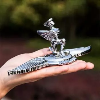 1 шт. хромированная Богиня Лошадь Крыло Орел Стенд Передний Капот Орнамент Автомобильная Эмблема Стикеры 3D Значок Наклейка Скульптура Автоаксессуары