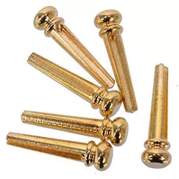 1 шт. хромированные латунные бас-мостовые штифты для акустической гитары, шпильки для ногтей/концевые штифты серебряный