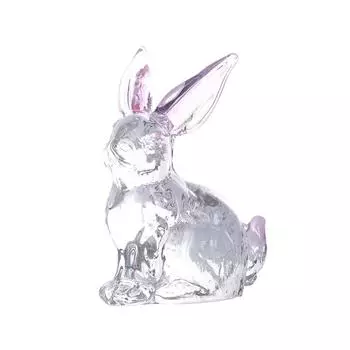 1 шт. хрустальный кролик украшение милые хрустальные поделки в форме кролика мини-украшение украшение для дома 56x28x68 мм розовый