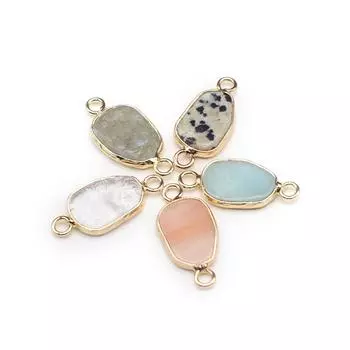 1 шт., хрустальный кулон с лечебным эффектом Рейки, нестандартный соединитель, энергетический натуральный камень амазонит, драгоценные камни, соединители для изготовления ювелирных изделий своими руками, подарки 1Pc/11.5cm