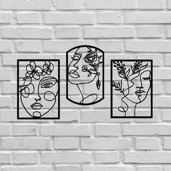 1 шт. Художественный портрет, настенный декор, металлический настенный декор, декор на Хэллоуин, интерьерный декор, домашний декор, современное искусство, металлический настенный декор