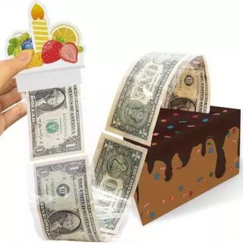 1 шт. Игра-копилка с подарочным пакетом на день рождения в стиле сэндвича - выведите свои праздники на новый уровень