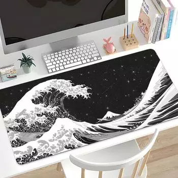 1 шт. игровой коврик для мыши, большой коврик для клавиатуры, топографический коврик для мыши, черный и белый коврик для мыши для клавиатуры 600*300*2mm