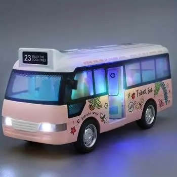 1 шт. игрушечные школьные автобусы, литые пластиковые машинки, городской автобус со звуком и подсветкой, машинки с фрикционным приводом, игровые игрушки, подарок для детей