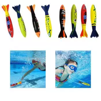 1 шт., игрушка для метания ракет, плавательный бассейн, игра для дайвинга, летняя детская игрушка-торпеда для подводного погружения 4 piece