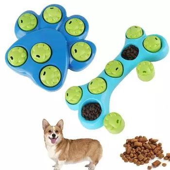 1 шт. Игрушки-головоломки для собак, интерактивная игра для собак, стимулирующая умственную деятельность, дозатор лакомств, развивающие игрушки для собак, подарок для щенка среднего размера костяной