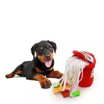 1 шт., игрушки с запахом домашних животных, дизайн лапши, шлифовка зубов для домашних животных, плюшевые игрушки, жевательные игрушки для собак, интерактивные игрушки для кошек и собак, агрессивная игрушка для собак ONESIZE красный