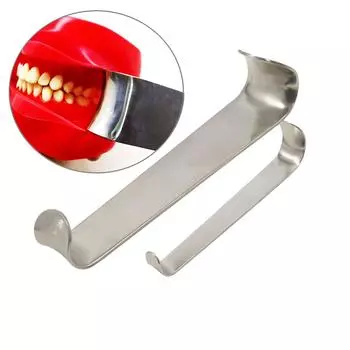 1 шт. или 2 шт. Стоматологический хирургический ретрактор для имплантатов Ретрактор для щек и губ Имплантат Этрактор по Ру Хирургические инструменты из нержавеющей стали 1 piece Small