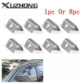 1 шт или 8 шт серебристый металлический удерживающий зажим для лобового стекла автомобиля HEKO G3 мигающая пряжка для лобового стекла зажим для ветрового дефлектора LBJ-1020