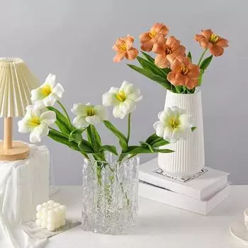 1 шт., имитация цветка тюльпана, украшение в скандинавском стиле, различные яркие цвета, искусственный шелк, цветочный растительный орнамент, искусственная цветочная композиция, искусство кофейный