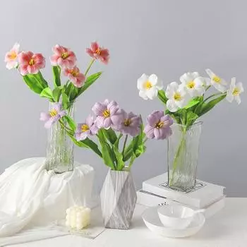 1 шт., имитация цветка тюльпана, украшение в скандинавском стиле, различные яркие цвета, искусственный шелк, цветочный растительный орнамент, искусственная цветочная композиция, искусство «сделай сам», сцена темно-розовый