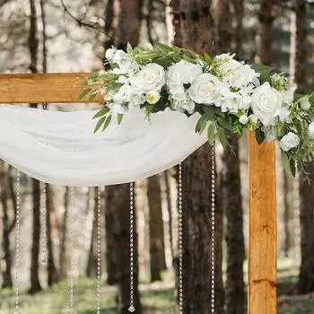 1 шт. имитация дверной перемычки искусственная цветочная арка гирлянда искусственные пионы розы цветы искусственные шелковые цветы венок для дома свадьба сад дверь настенный декор 1 Pcs красный