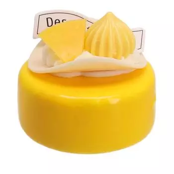 1 шт., имитация круглого десерта, модель торта, украшения из ПВХ, имитация еды, имитация французского десерта, реквизит для фотосъемки белый