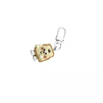 1 шт. имитация печенья брелок для школьного рюкзака прекрасный мультфильм 3D еда брелок кулон ювелирные изделия унисекс брелок аксессуары