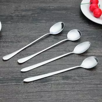 1 шт., инструмент для чая, кофейная ложка с длинной ручкой, кухонные креативные столовые приборы высокого качества Sharp