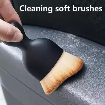 1 шт. Инструмент для очистки центральной консоли, воздуховыпускное отверстие, приборная панель, мягкая щетка для чистки щелей, детализация автомобиля