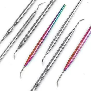 1 шт., инструмент для подъема ресниц из нержавеющей стали, металлические стержни для очистки, инструмент для макияжа
