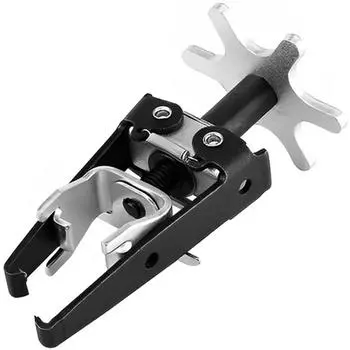 1 шт. Инструмент для снятия и установки пружины верхнего клапана двигателя, черный и серебристый пластик + металлический инструмент для фиксации пружины клапана 1pcs