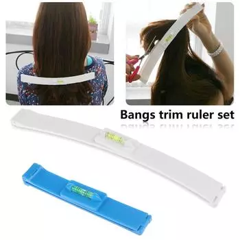 1 шт., инструмент для стрижки волос, зажим для укладки волос, хвостовая челка, линейка, обрезка, сделай сам, 1 мл One Size