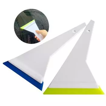 1 шт. инструмент для тонировки окон, скребок для лобового стекла автомобиля со вставкой, резиновое лезвие, скребок для установки пленки на стекла окон, водный стеклоочиститель синий