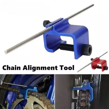 1 шт. Инструмент для выравнивания цепи, быстрый и точный инструмент для выравнивания, универсальный для мотоцикла, квадроцикла, велосипеда, звездочки, спортивного мотоцикла для бездорожья синий