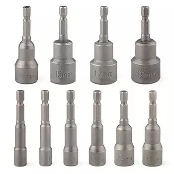 1 шт., инструмент с шестигранным хвостовиком 1/4 дюйма, 6-19 мм, гнездо, магнитная гайка, адаптер, сверло 6mm