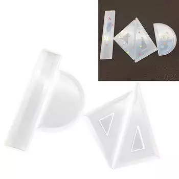 1шт со шкалой силиконовые формы DIY ремесла ручной работы линейка линейка форма инструменты для измерения формы