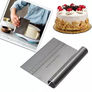 1 шт., инструменты для выпечки из нержавеющей стали, скребок для теста для пиццы, торта, резак
