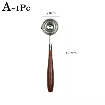 1 шт., инструменты ручной работы, металлическая ложка, деревянная ручка, восковая ложка, ложка для сургуча, ретро ложка для сургуча