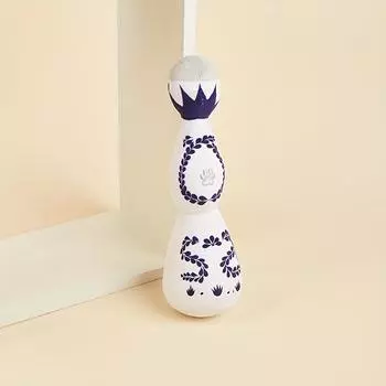 1 шт. Интерактивная пищащая плюшевая игрушка для собак - жевательные игрушки для домашних животных из прочного плюшевого материала в уникальном дизайне вазы из синего и белого фарфора