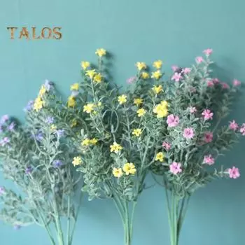 1 шт. искусственная гипсофила Babysbreath цветочная композиция для сада, домашнего декора для вечеринки, живой город, модный домашний декор жёлтый