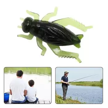 1 шт. искусственная мягкая приманка для ловли сверчков, приманка для насекомых, легкая плавающая приманка для кузнечика, океан