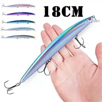 1 шт. искусственная твердая приманка для рыбалки розовый