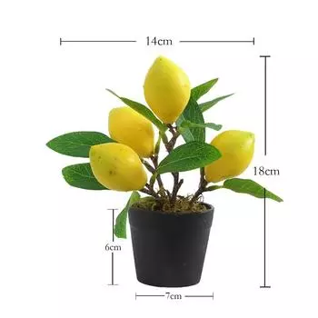 1 шт., искусственное дерево, фруктовое растение, бонсай для дома, декор свадебной комнаты, цветы, искусственные фрукты, горшечные растения S