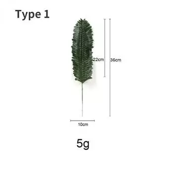 1 шт. искусственное растение тропические пальмовые листья лето монстера имитация листа для гавайской тематической вечеринки декор домашний сад искусственное растение Type 1