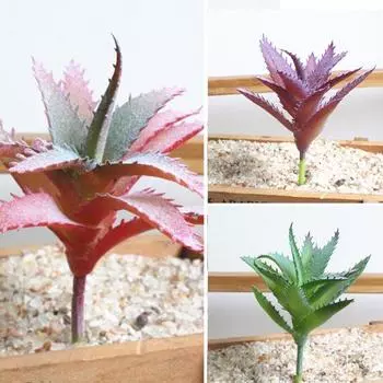 1 шт. искусственное суккулентное растение поддельное алоэ реалистичное украшение для дома «сделай сам» зелёный