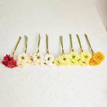 1 шт. искусственные цветы для домашнего декора Гербера Ромашка украшение для обеденного стола искусственный цветок для свадебного украшения в помещении и на открытом воздухе 1pcs