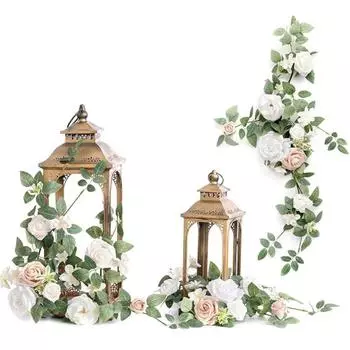 1 шт. искусственные цветы гирлянда цветочные центральные украшения свадебный проход украшение стульев цветы арка цветочные для каминных досок знаки своими руками стол окно украшение торта оранжевый/чирковый