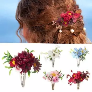 1 шт. искусственные цветы пион шпилька для укладки волос цветочные заколки для волос женские заколки для волос