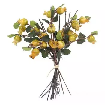1 шт. искусственные ягодные стебли, фрукты, искусственные цветочные падуб, шиповник, ягоды, ветка, гранатовый цветочный букет для весеннего летнего праздничного домашнего декора красный
