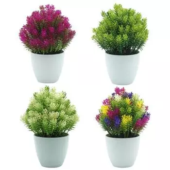 1 шт. искусственные растения в горшках зелень бонсай этап сад свадьба декор зелёный