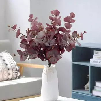 1 шт. Искусственные стебли эвкалипта 30 дюймов, реалистичные искусственные растения для домашнего декора, цветочная композиция, гирлянда для вечеринки