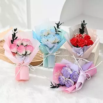1 шт., искусственный цветок для свадебной вечеринки, реквизит для фотосъемки на День святого Валентина, подарочная коробка, материал для украшения дома